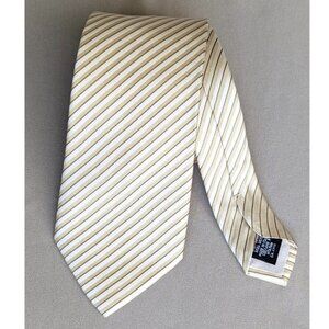 BOSS Hugo Boss 100% Silk Tie Striped Jacquard Made in Italy
